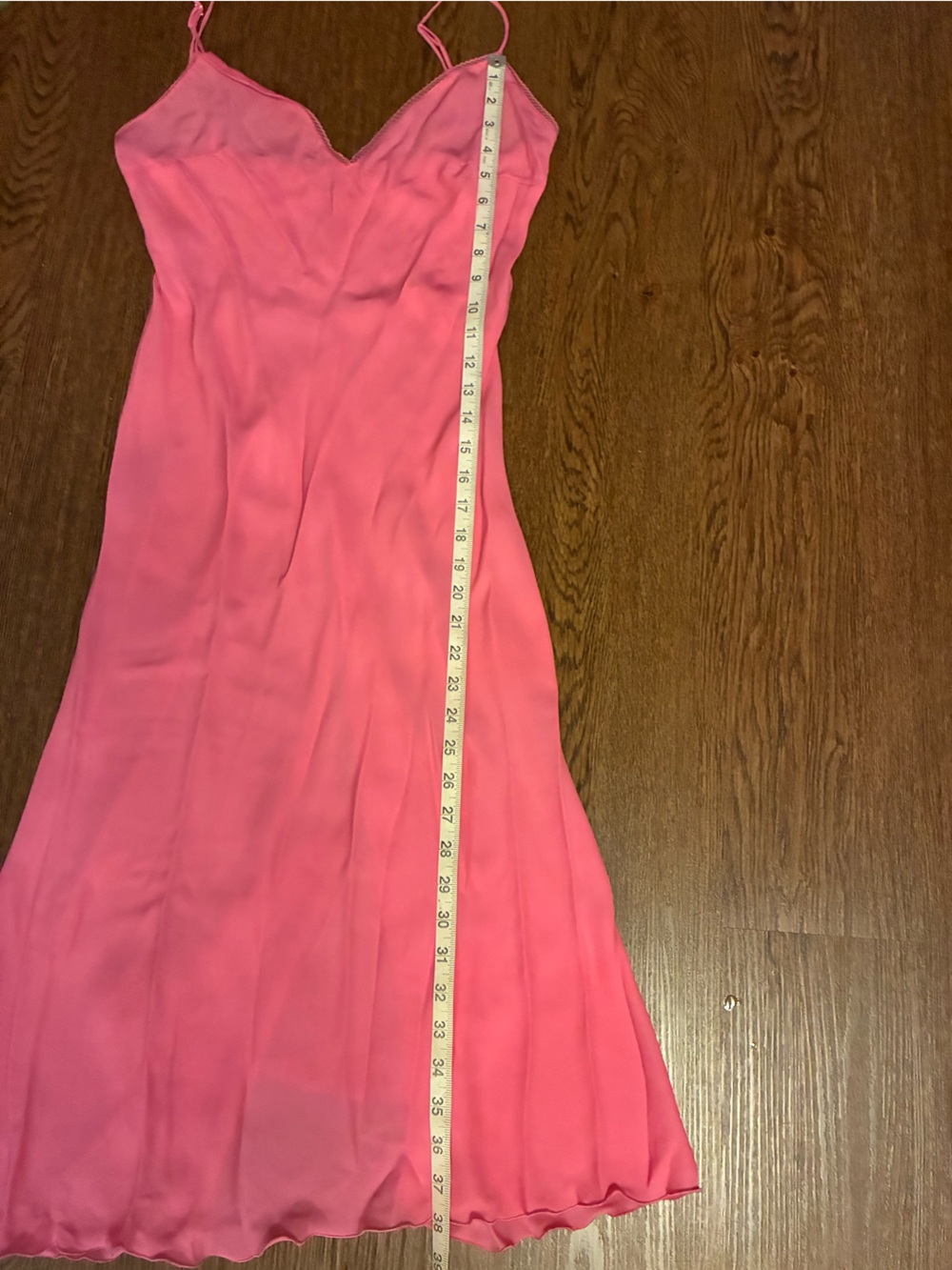 Betsey Johnson Ultra Vintage Silk Pink Slip Midi Dress - Size S - Picture 12 of 12